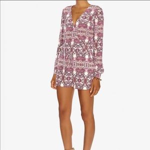 Intermix paisley long sleeve romper